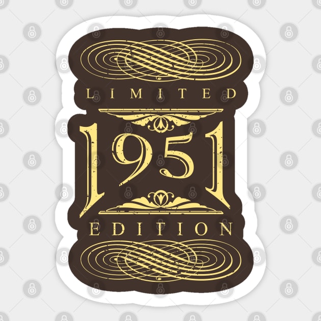 Limited Edition 1951! Sticker by variantees